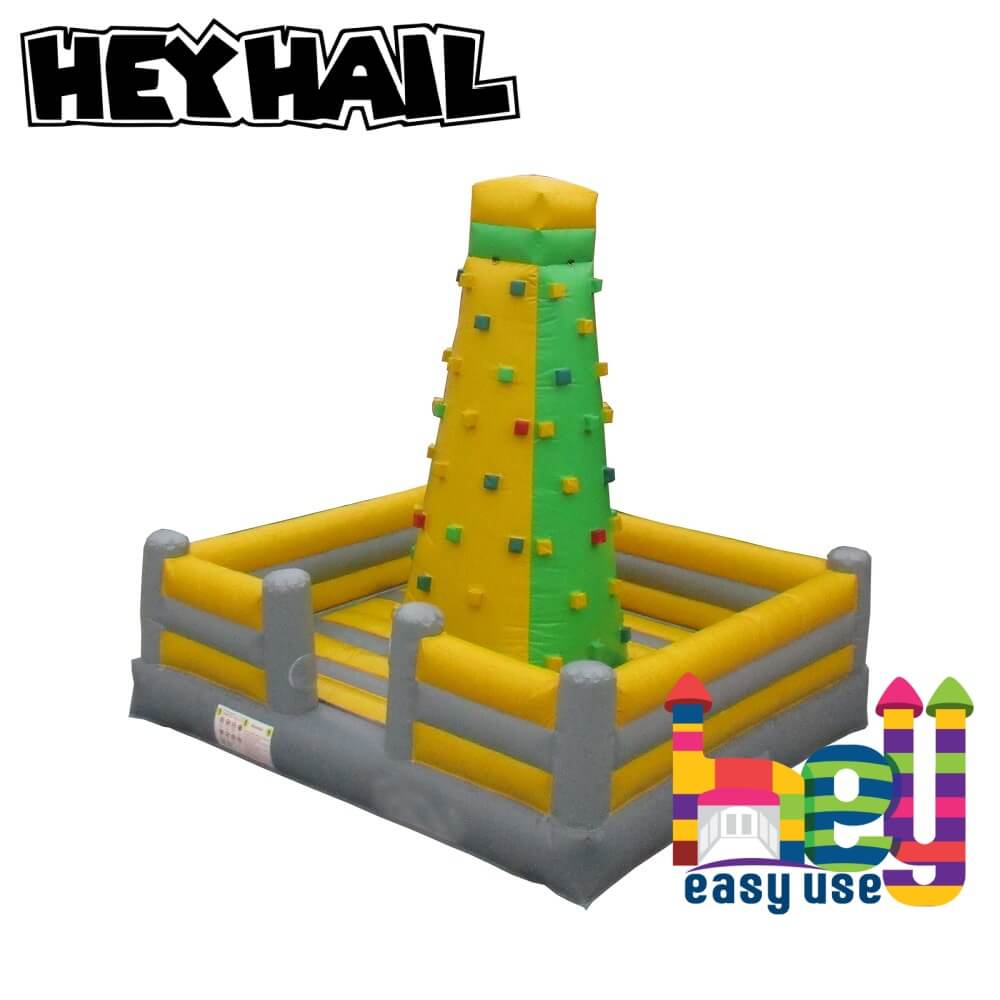 inflatable rock climbing with slide for fun 