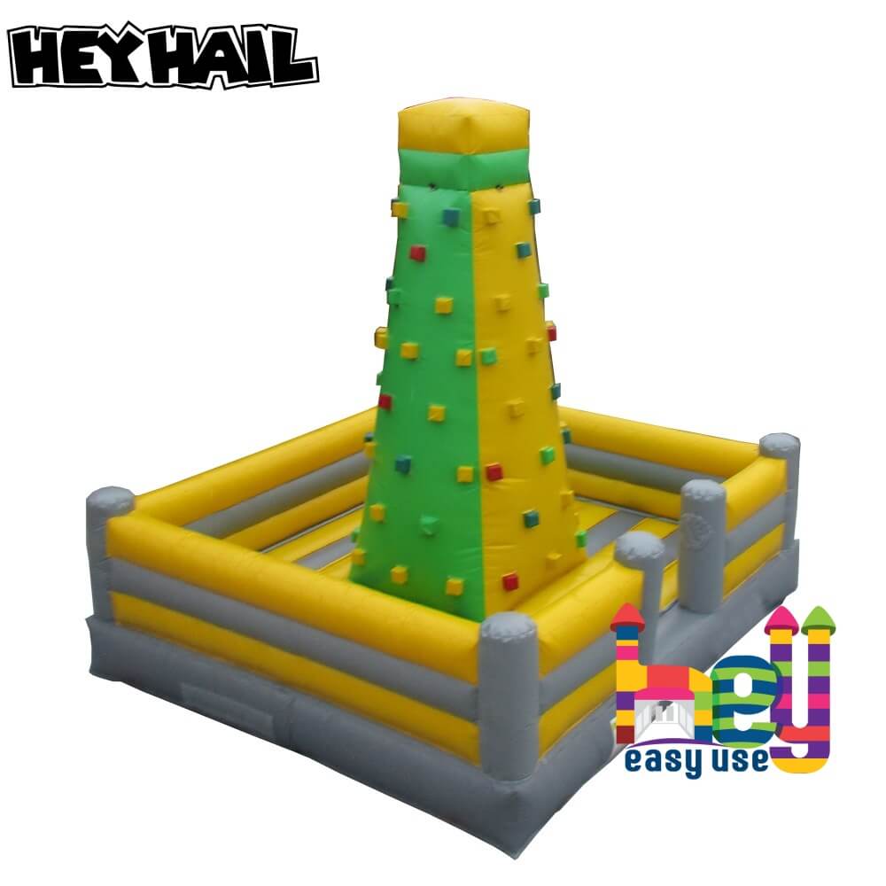 inflatable rock climbing with slide for fun 