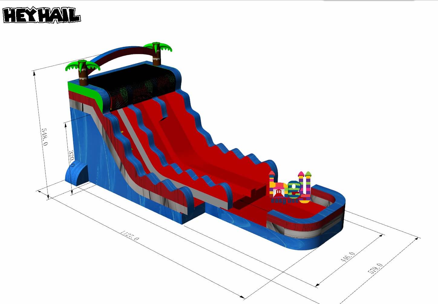 holiday theme wholesale water slides