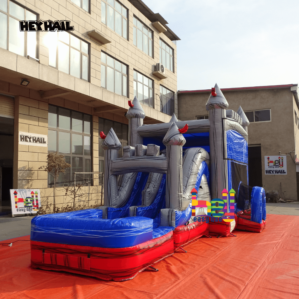high quality PVC water slide slip and slide combo