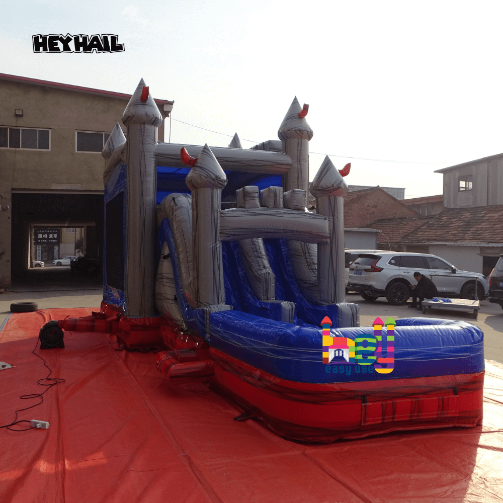 high quality PVC water slide slip and slide combo