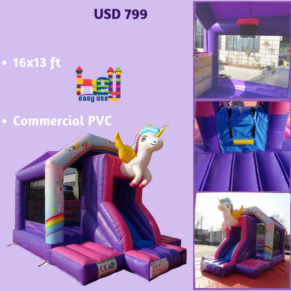 popular 3 in 1 jumping castle slide combo