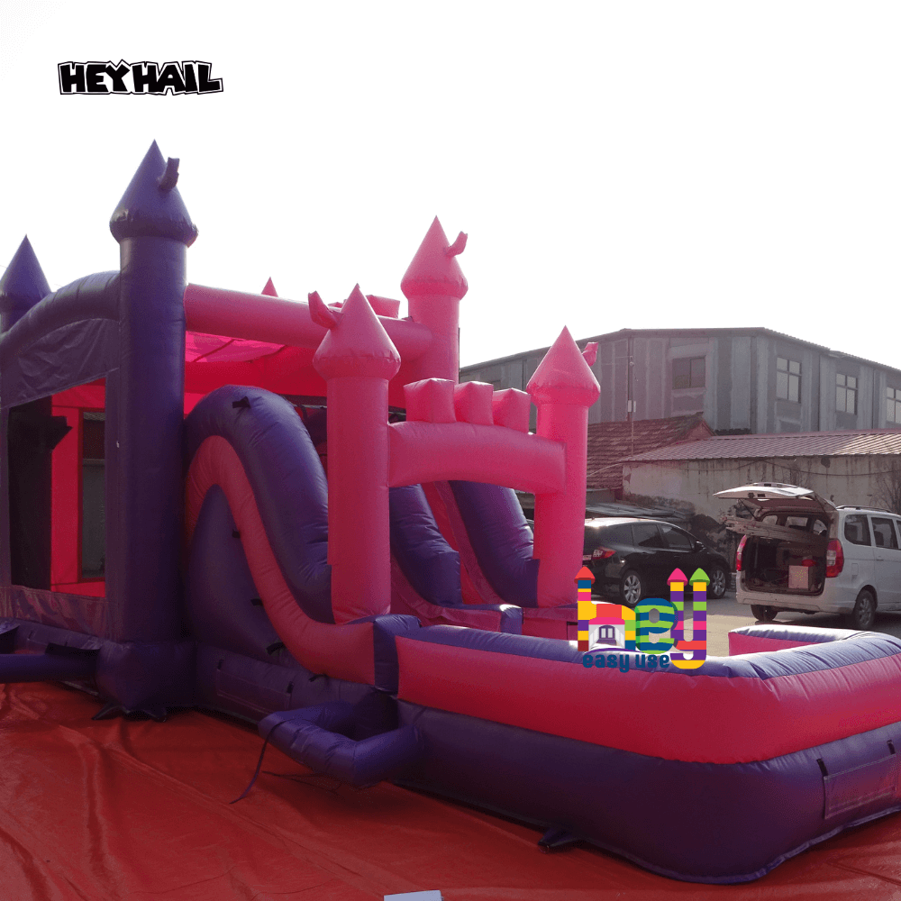 kids jumping 5 in 1 princess bounce house