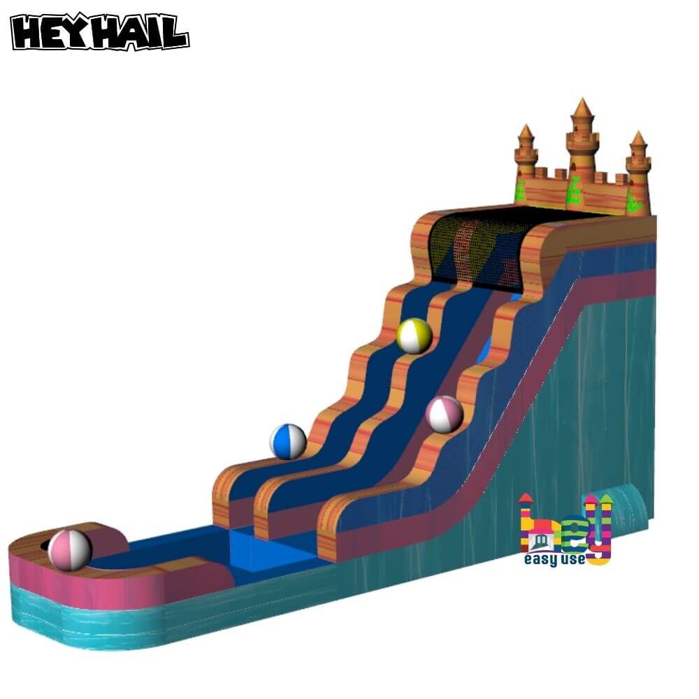 hot selling inflatable dry/wet slide