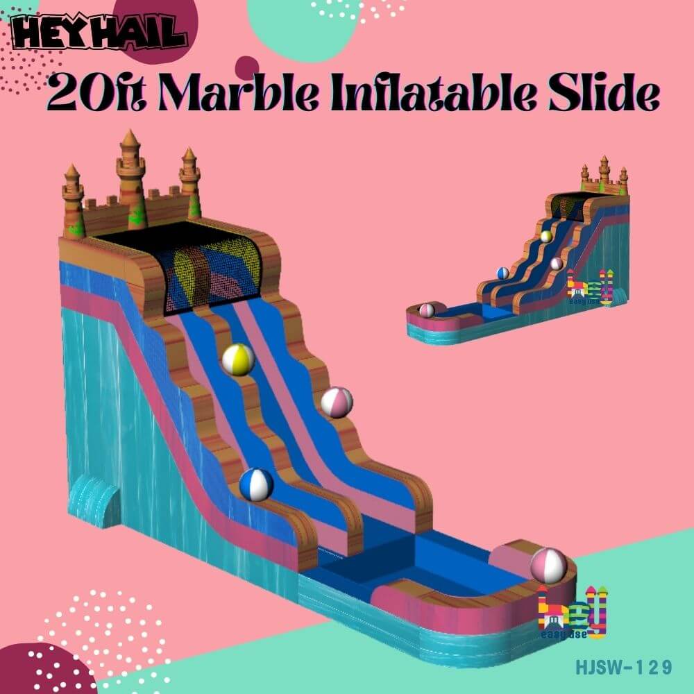 hot selling inflatable dry/wet slide