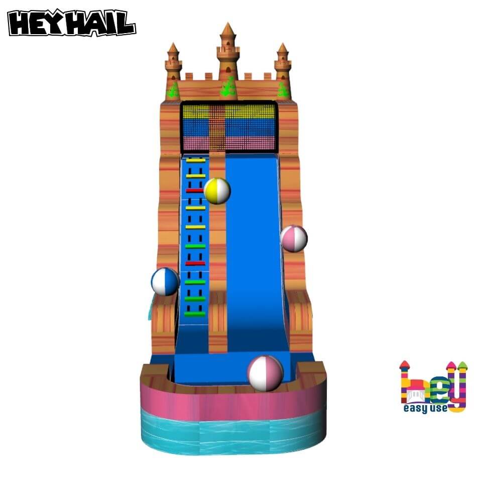 hot selling inflatable dry/wet slide