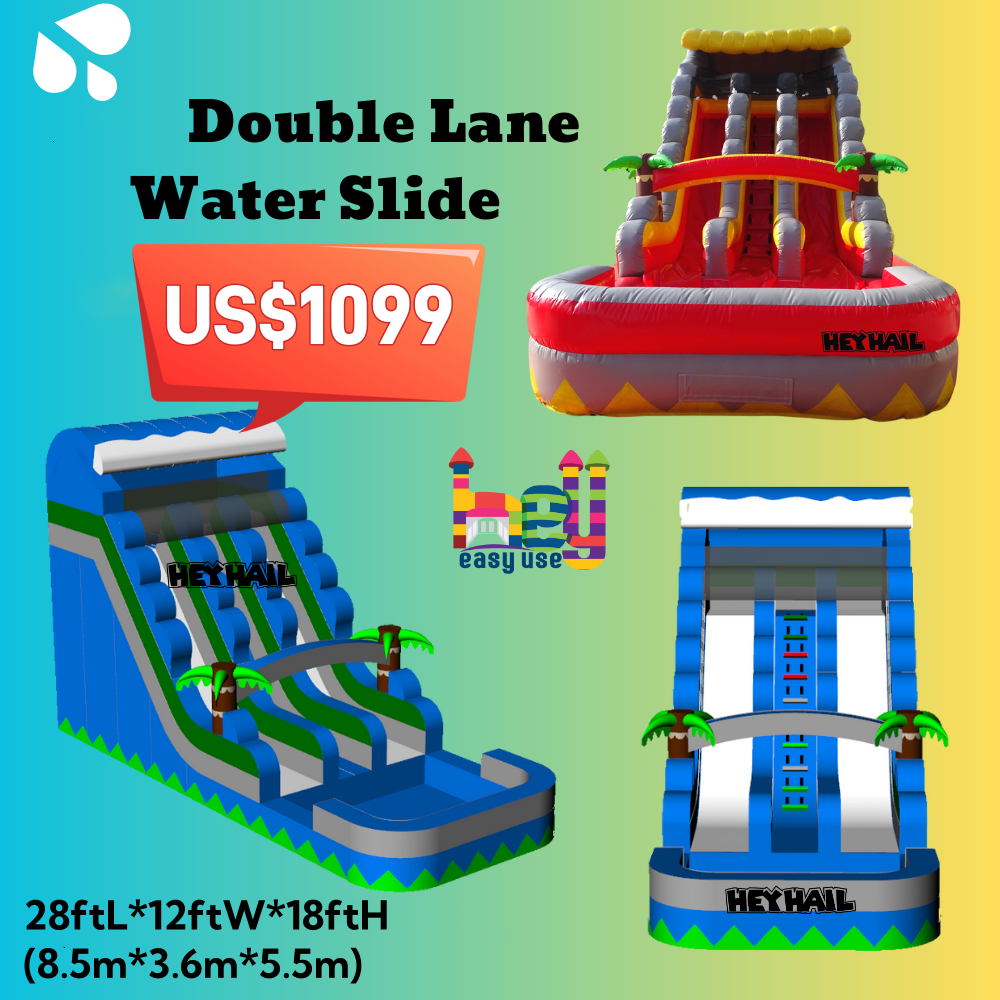 high quality PVC inflatable water bouncer slide