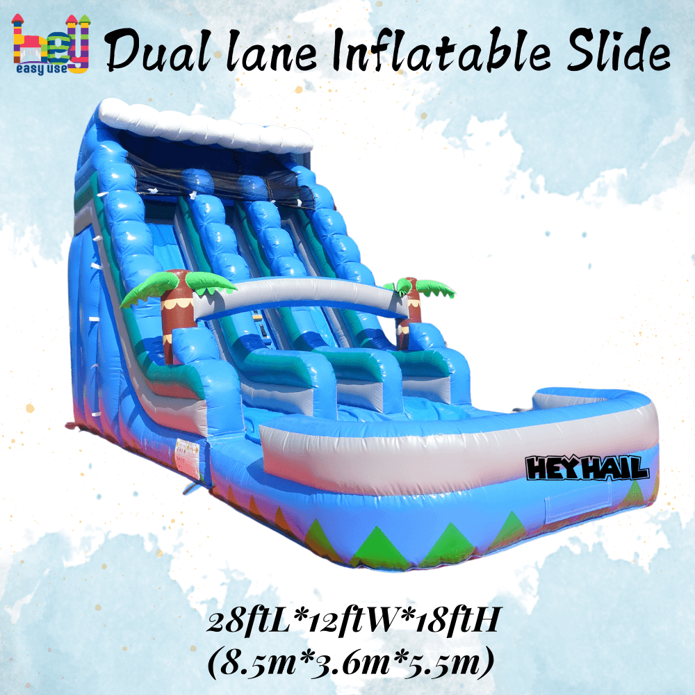 popular inflatable bouncy castle water slide