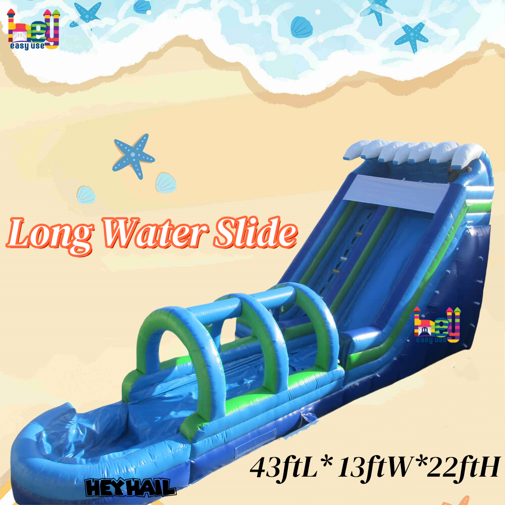new style inflatable long slide