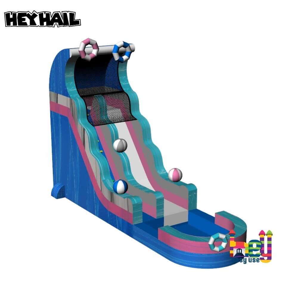 Commercial grade white inflatable slide for sale