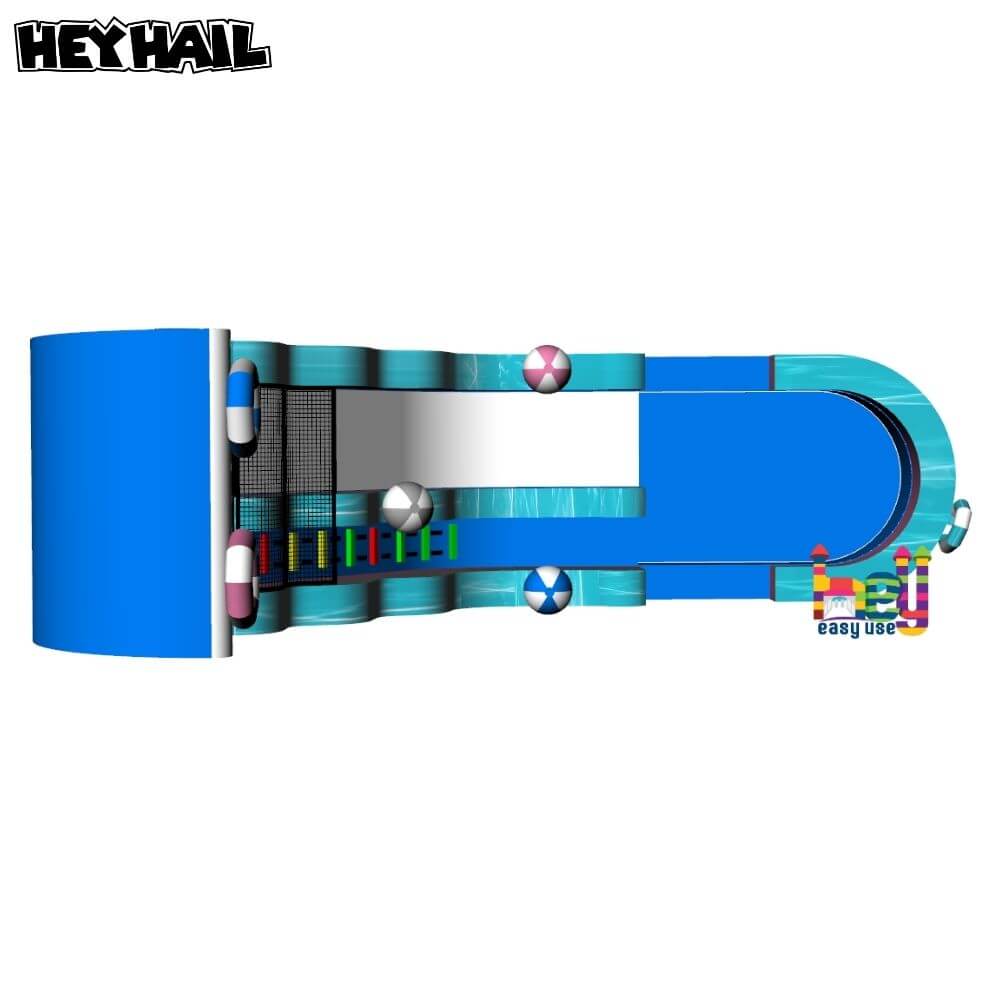 Commercial grade white inflatable slide for sale