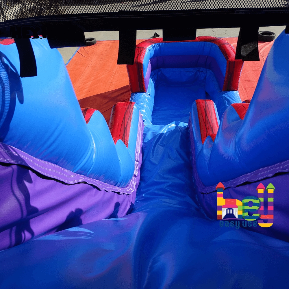 Commercial grade inflatable moving mouth slide for sale