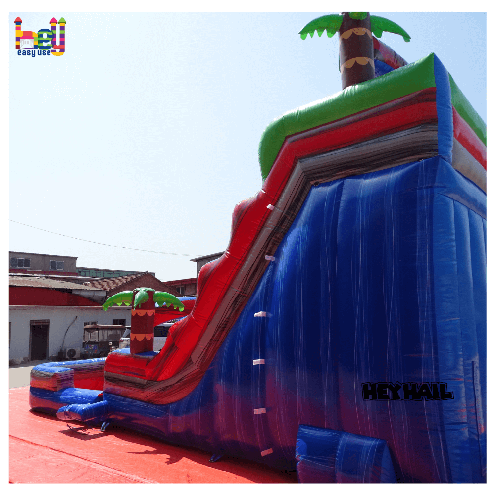 commercial grade jungle inflatable slide for sale