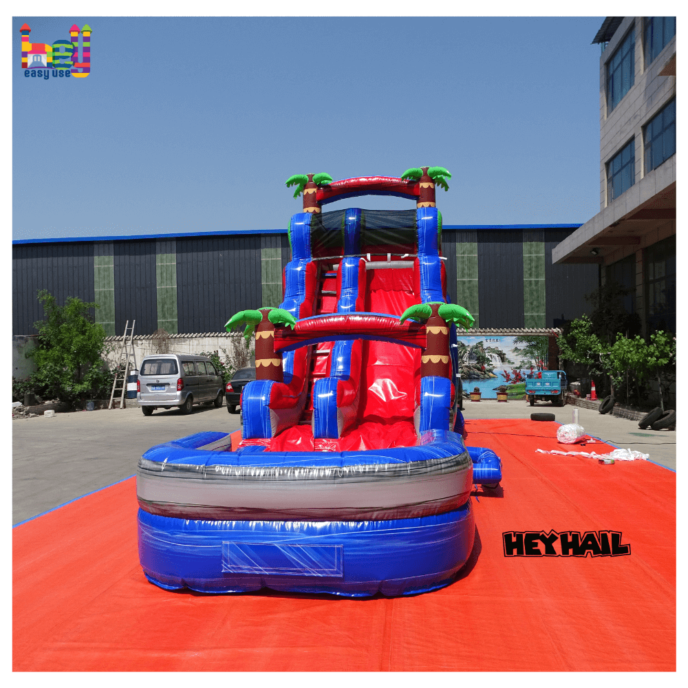 commercial grade jungle inflatable slide for sale