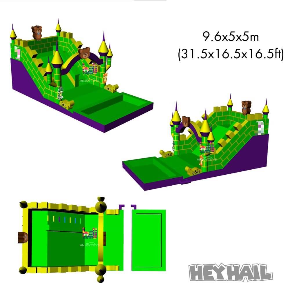 commercial grade big inflatable water slide for sale