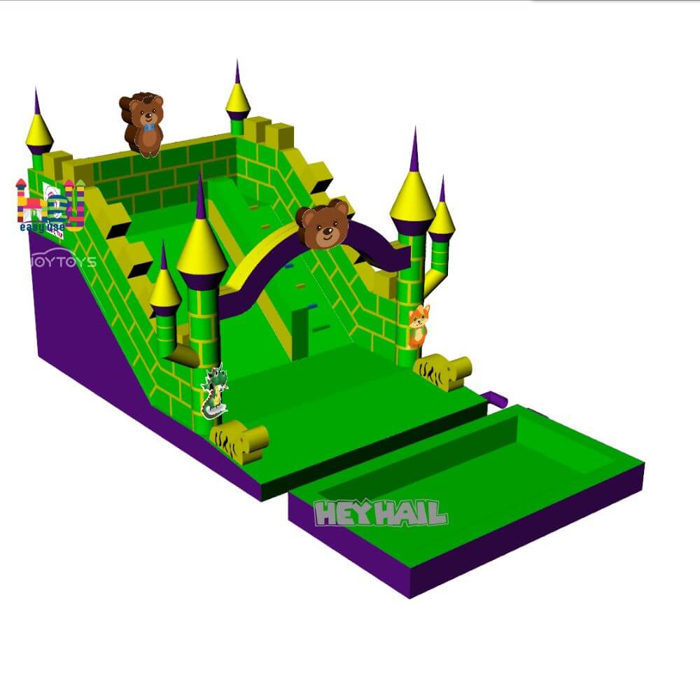 commercial grade inflatable foam slide for sale