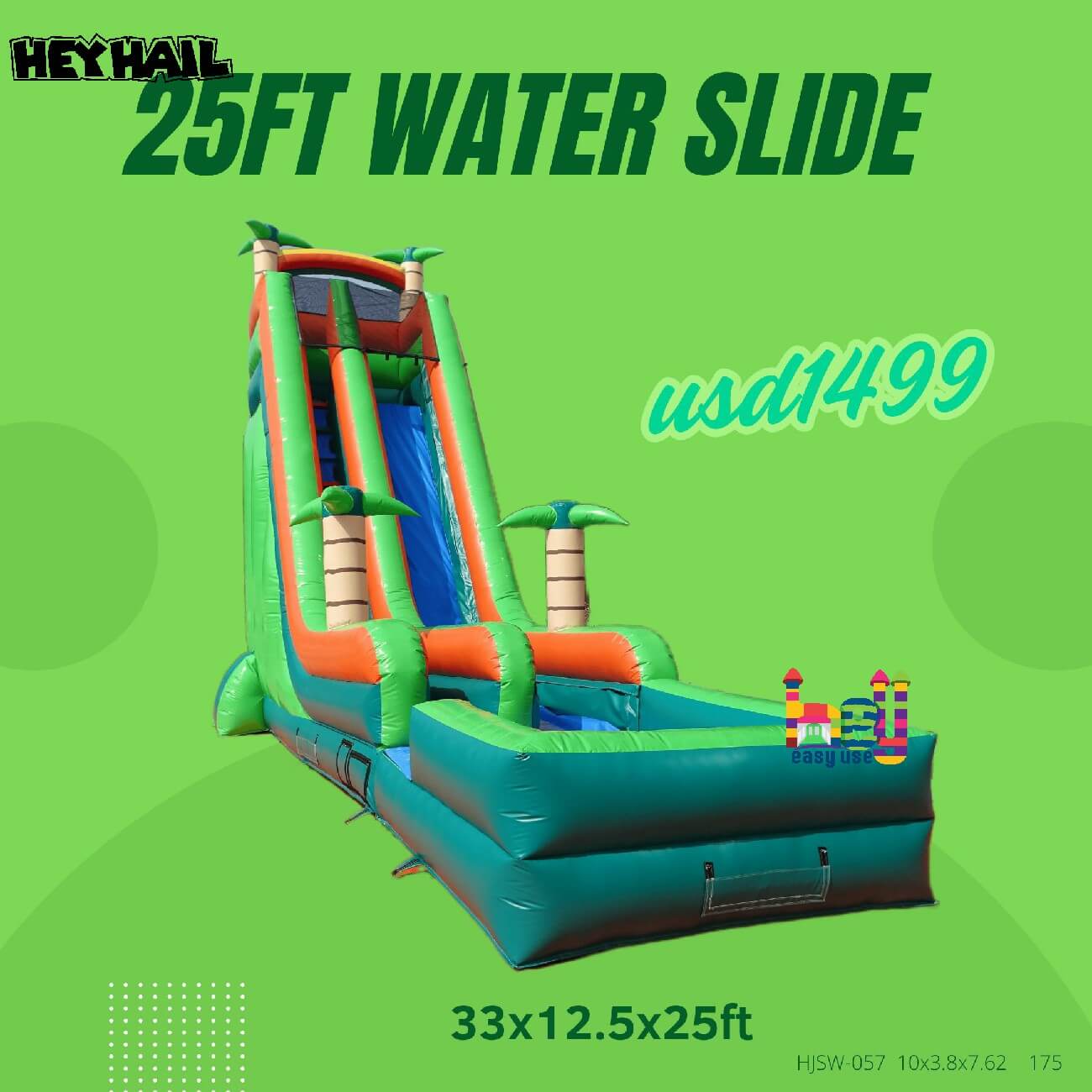 Commercial grade pools swimming outdoor adult inflatable with slide for sale