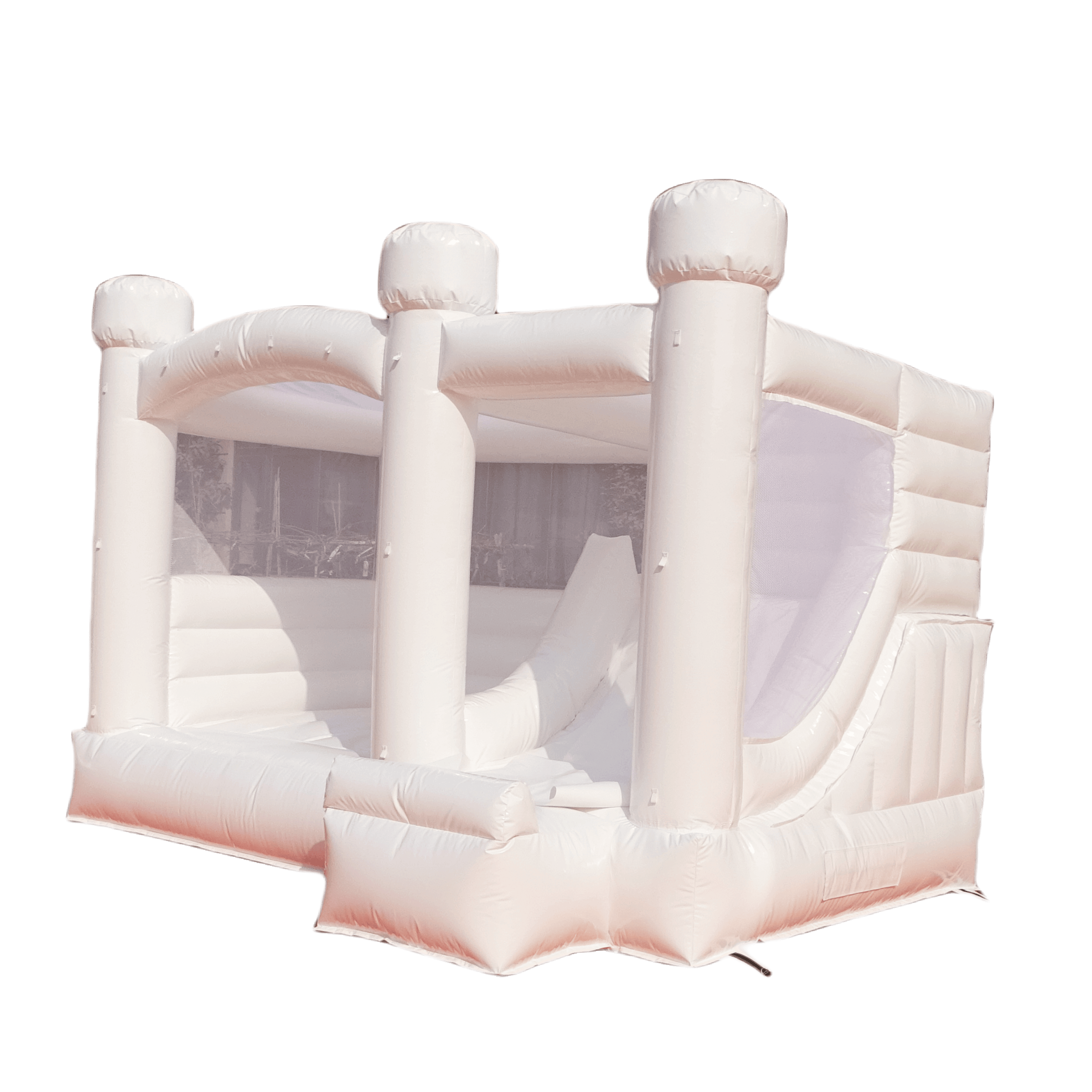 Commercial grade white bounce castle inflatable for sale