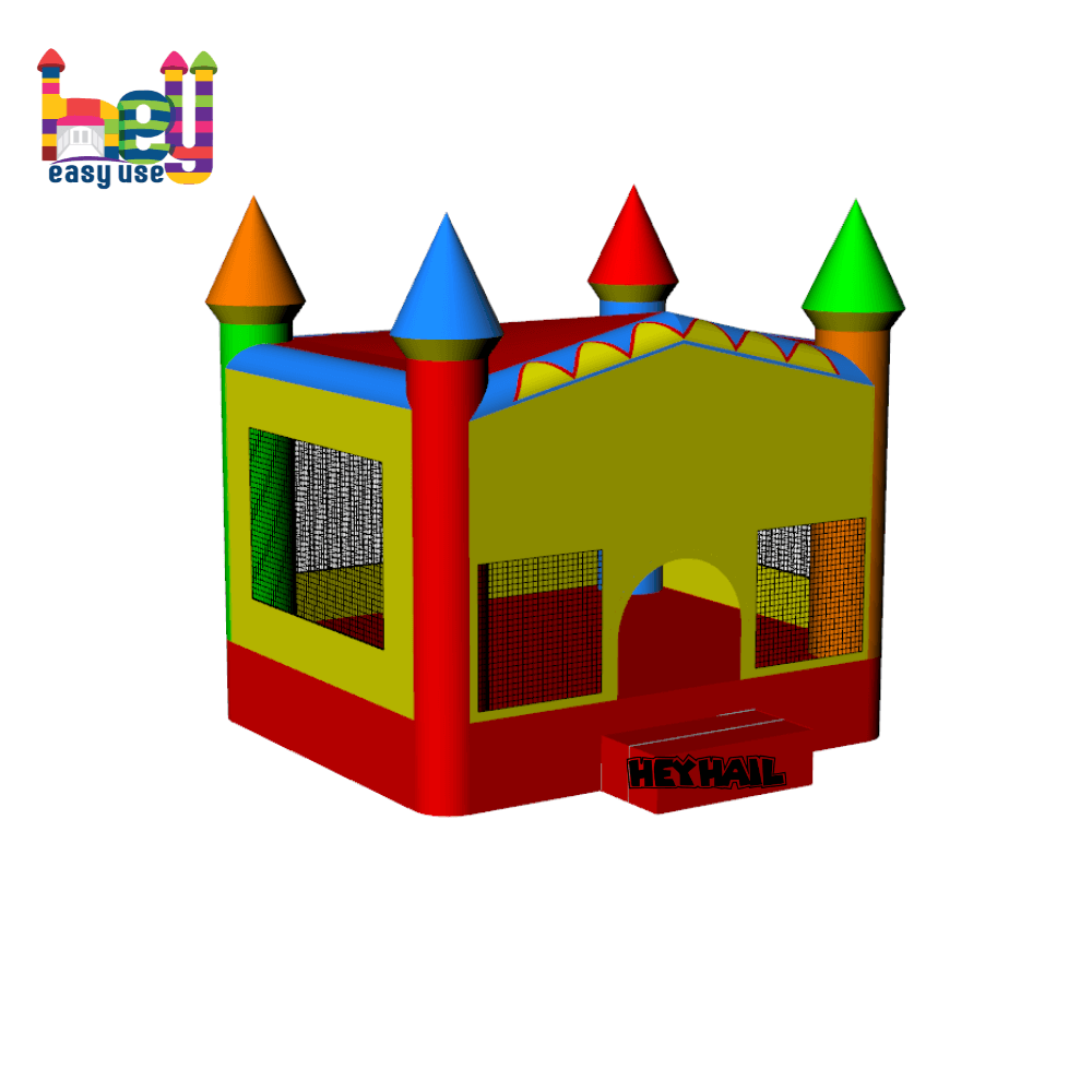 commercial grade small rainbow inflatable bounce house for sale