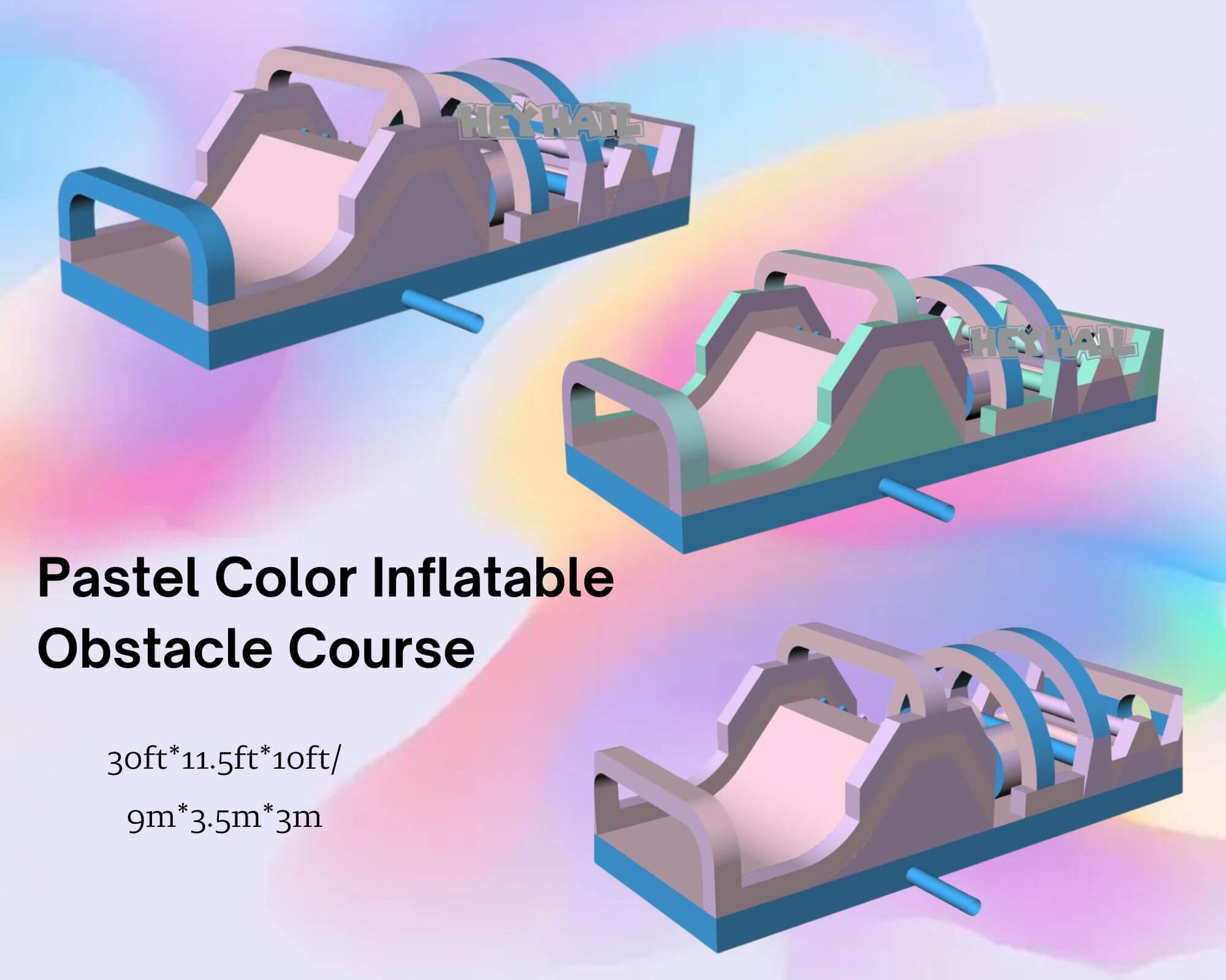 commercial grade giant inflatable obstacle course for sale