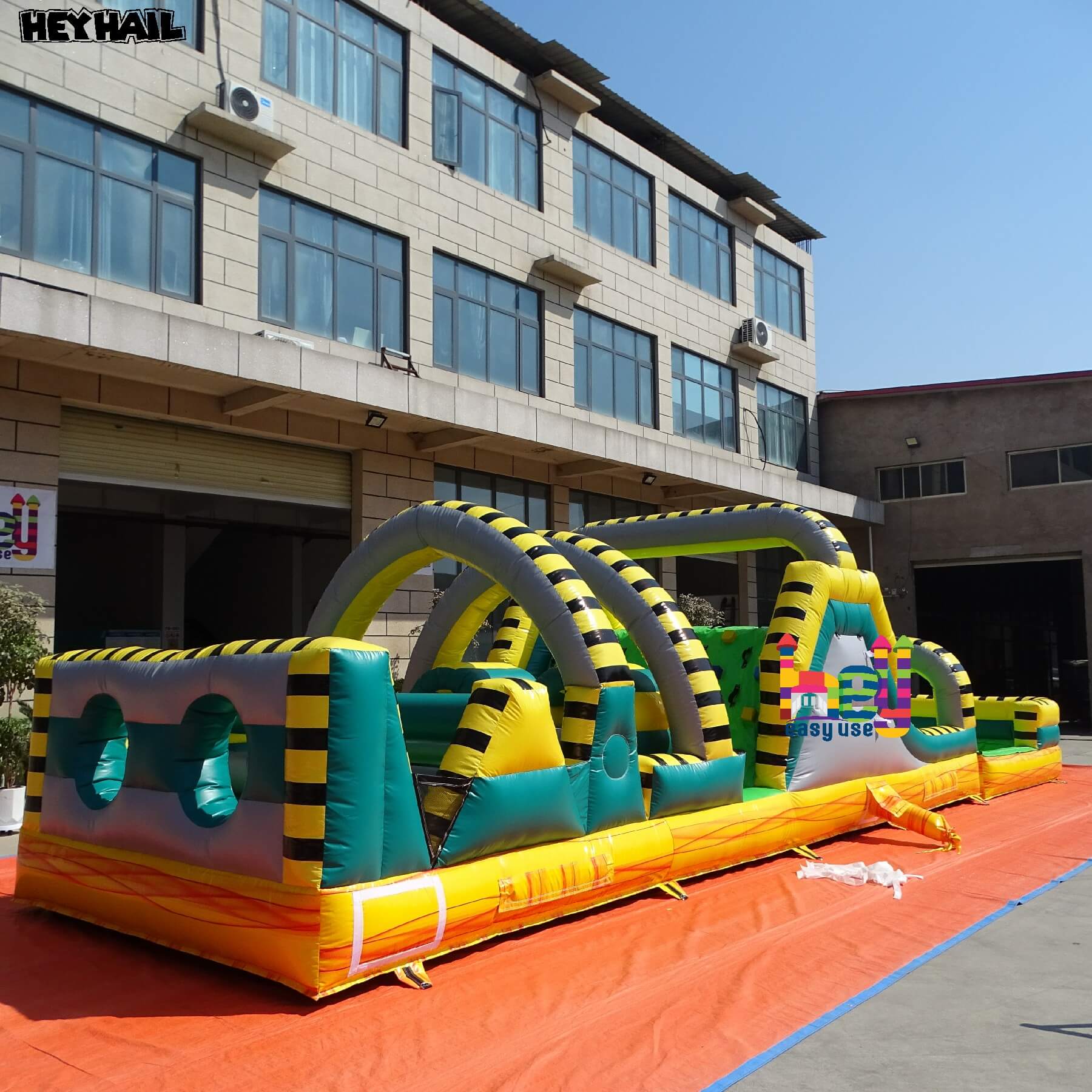 commercial grade blow up obstacle course for sale