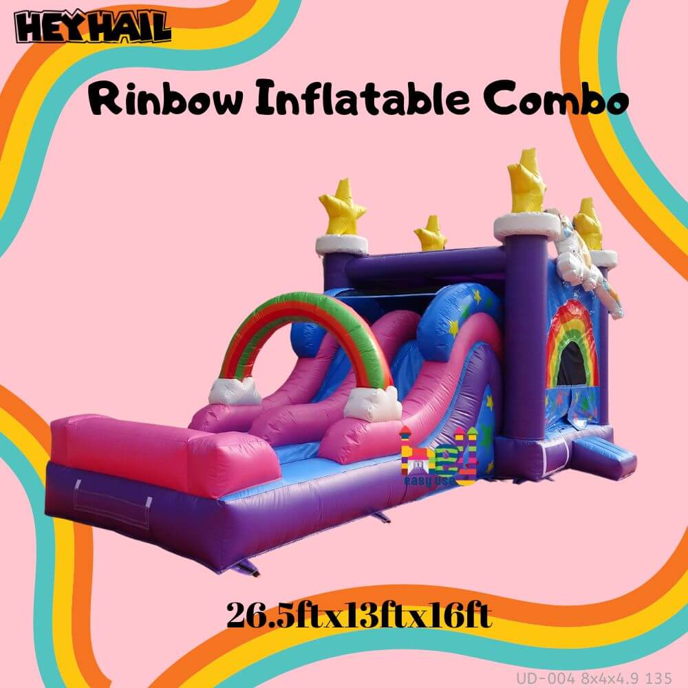 commercial blow up water slide bounce house combo