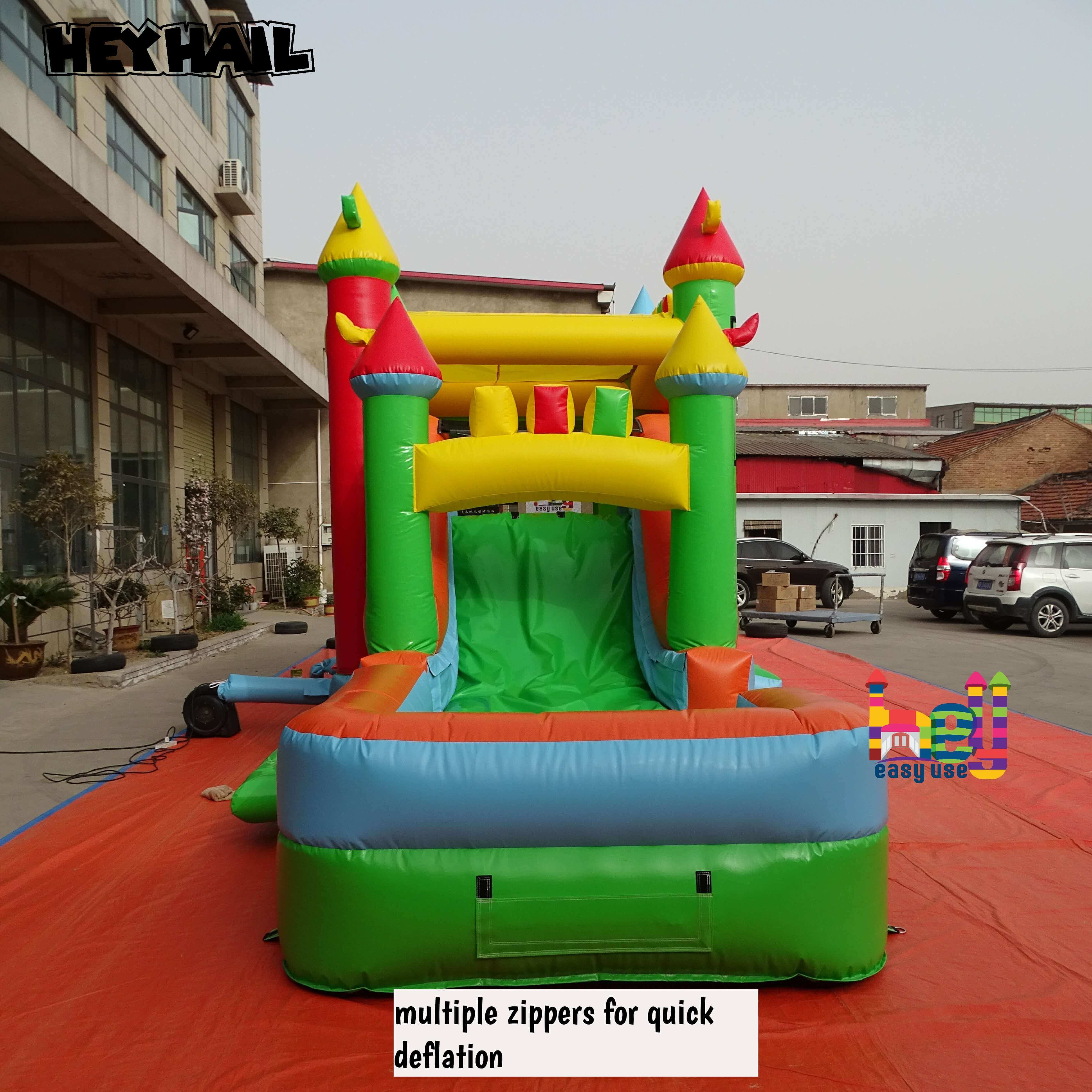 commercial grade rainbow 5 in 1 bounce house