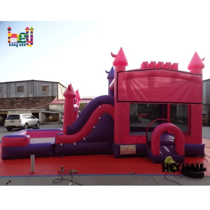 Princess Combo Bounce House Slide