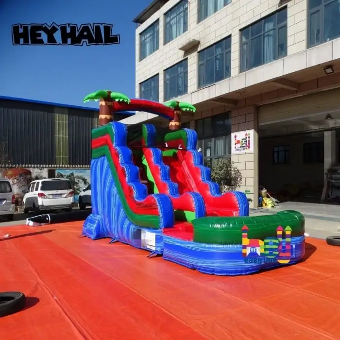 Marble Color Commercial Inflatable PVC Water Slides Prices 