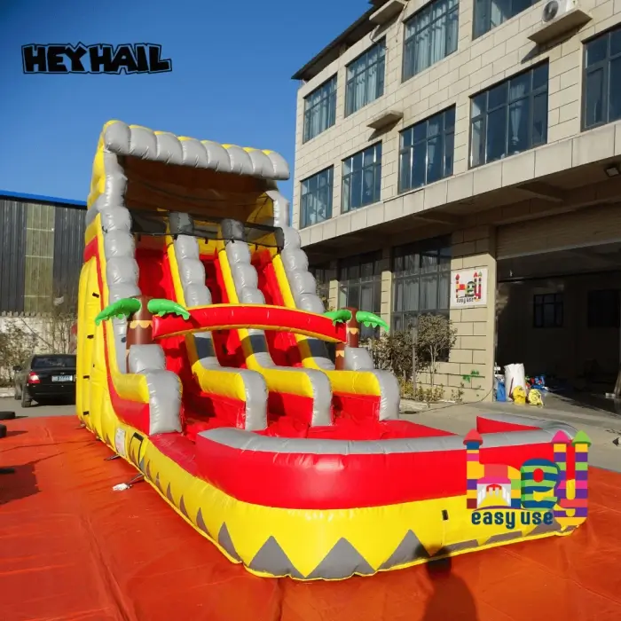 popular palm tree inflatable water slide