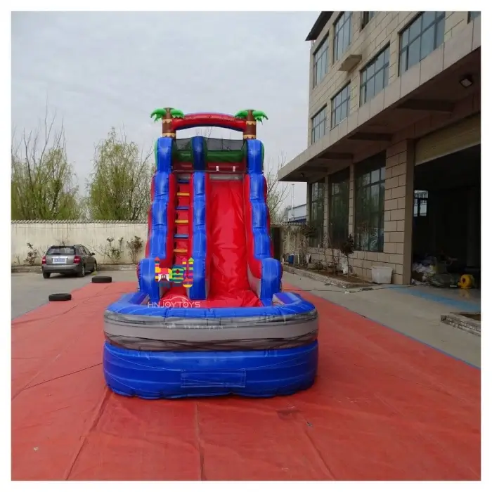 marble color commercial blow up water slides for sale