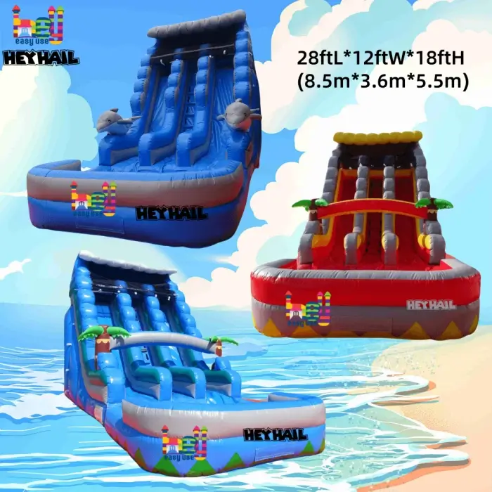 marble color commercial inflatable water slides for sale 