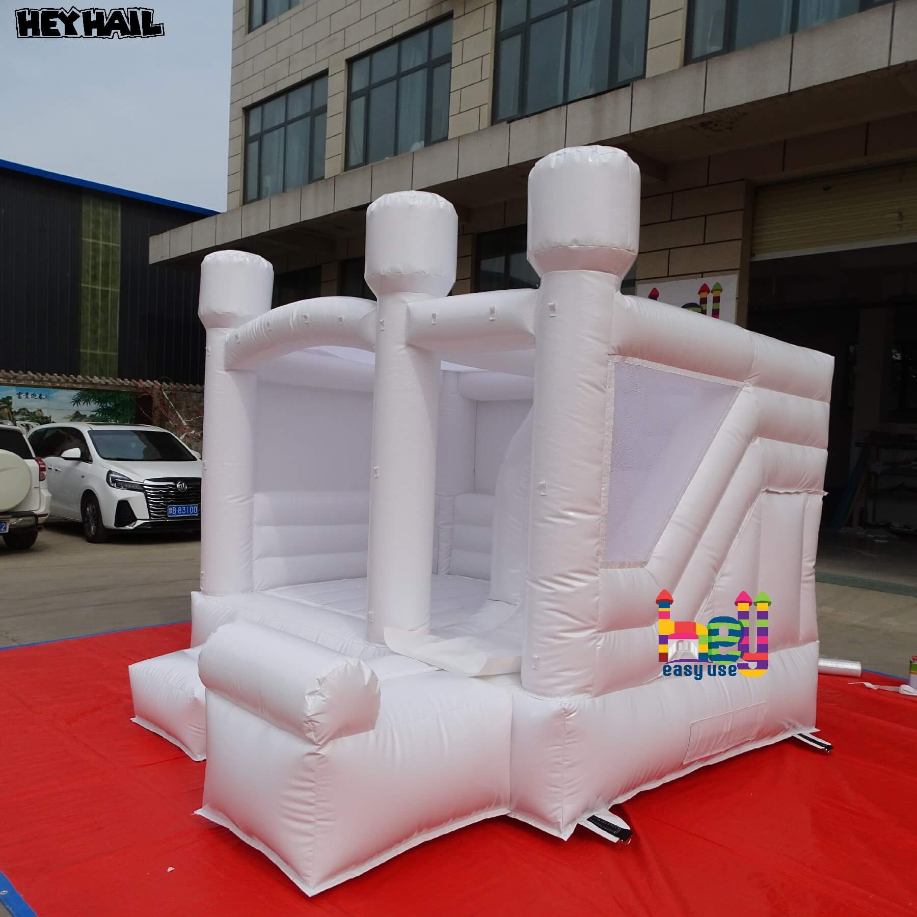 bouncy castle white