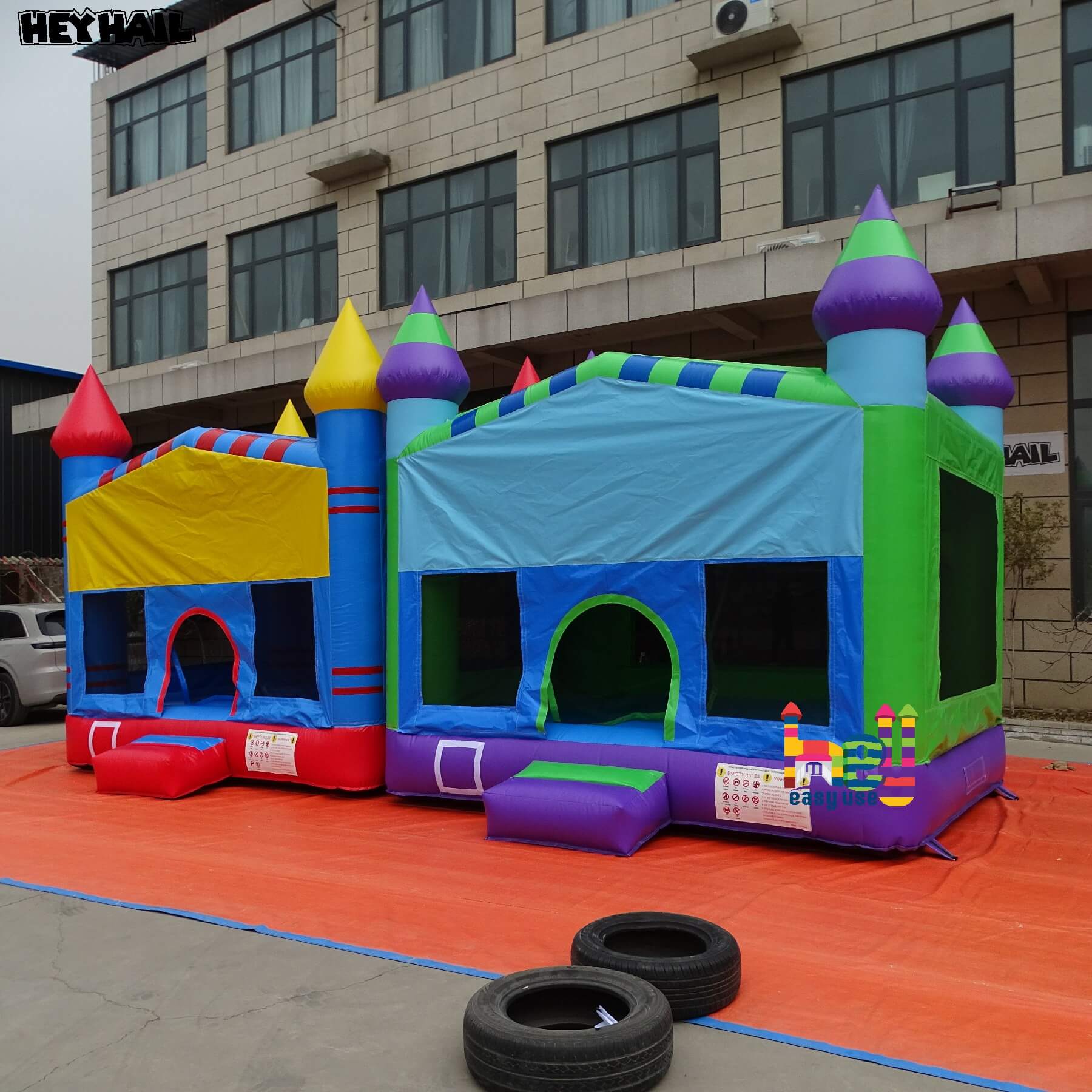 commercial grade inflatable jumping castle houce cake for sale