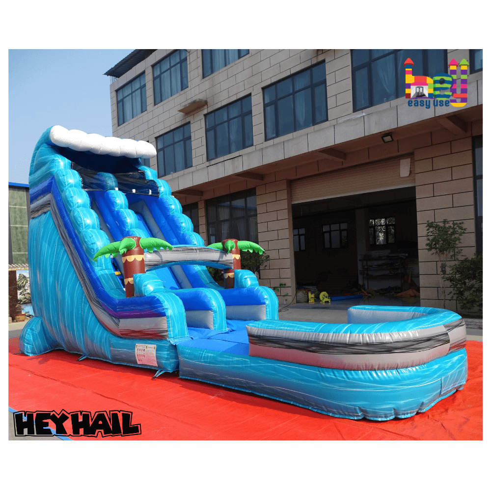 blue commercial water slides for sale near me for party