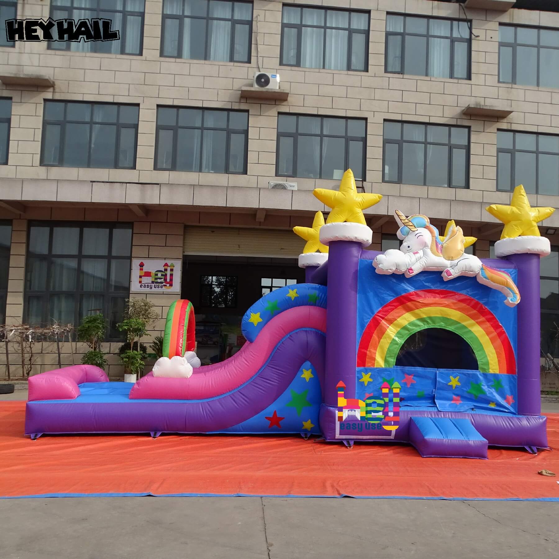 commercial blow up water slide bounce house combo