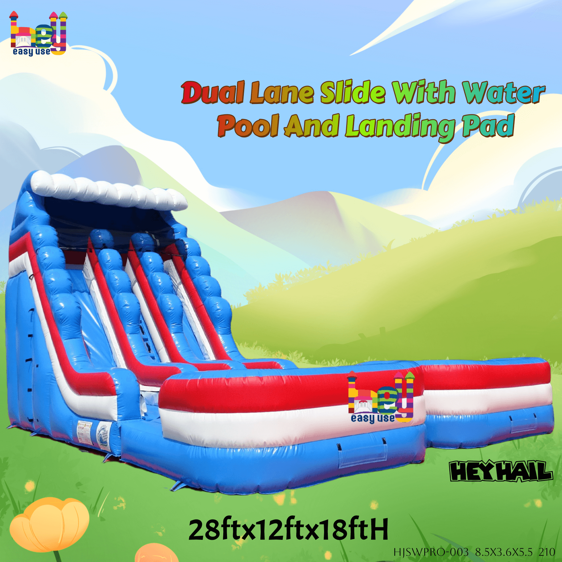 popular lawn water slide