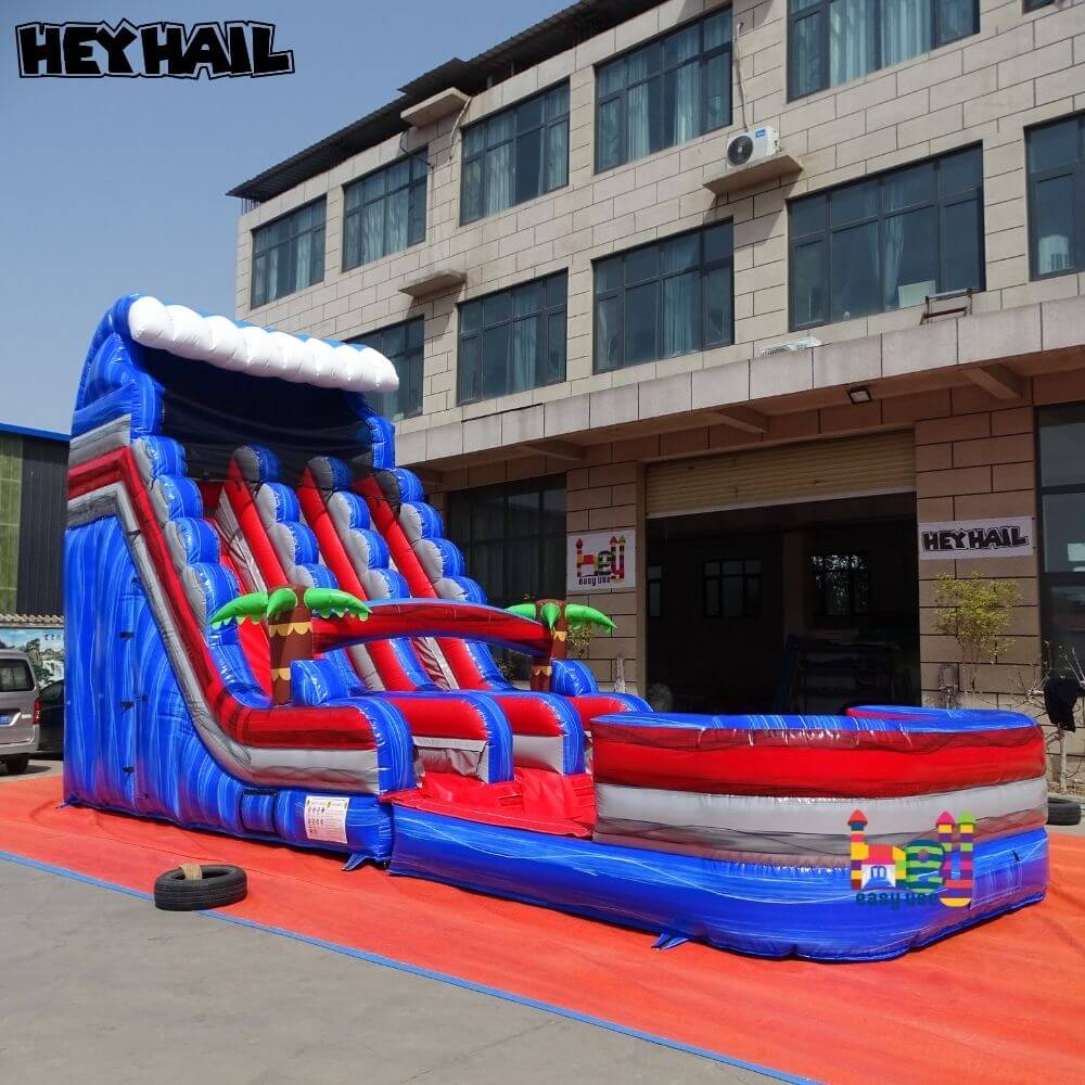  commercial grade dual lane blow up water slide for sale
