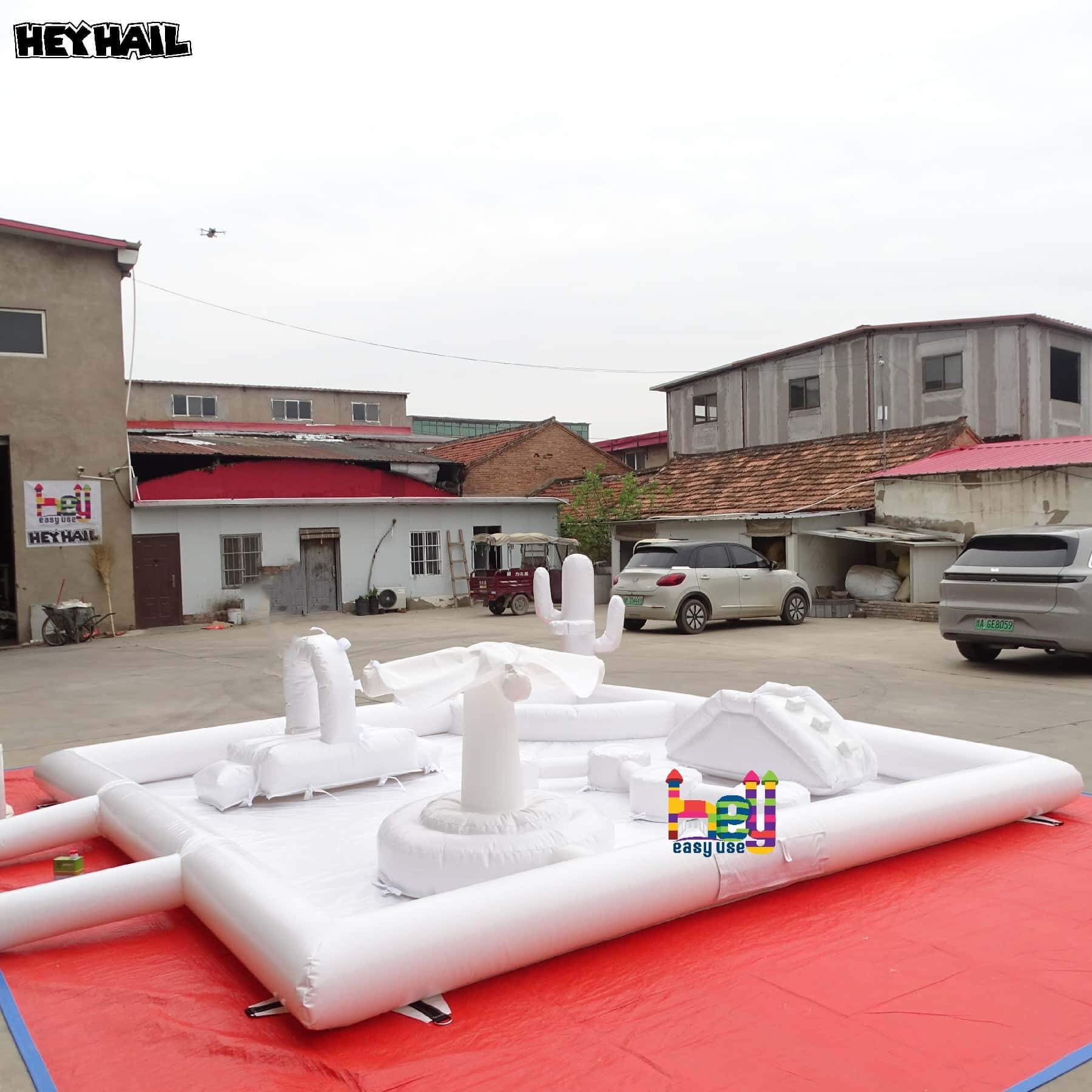 white inflatable play ground for party