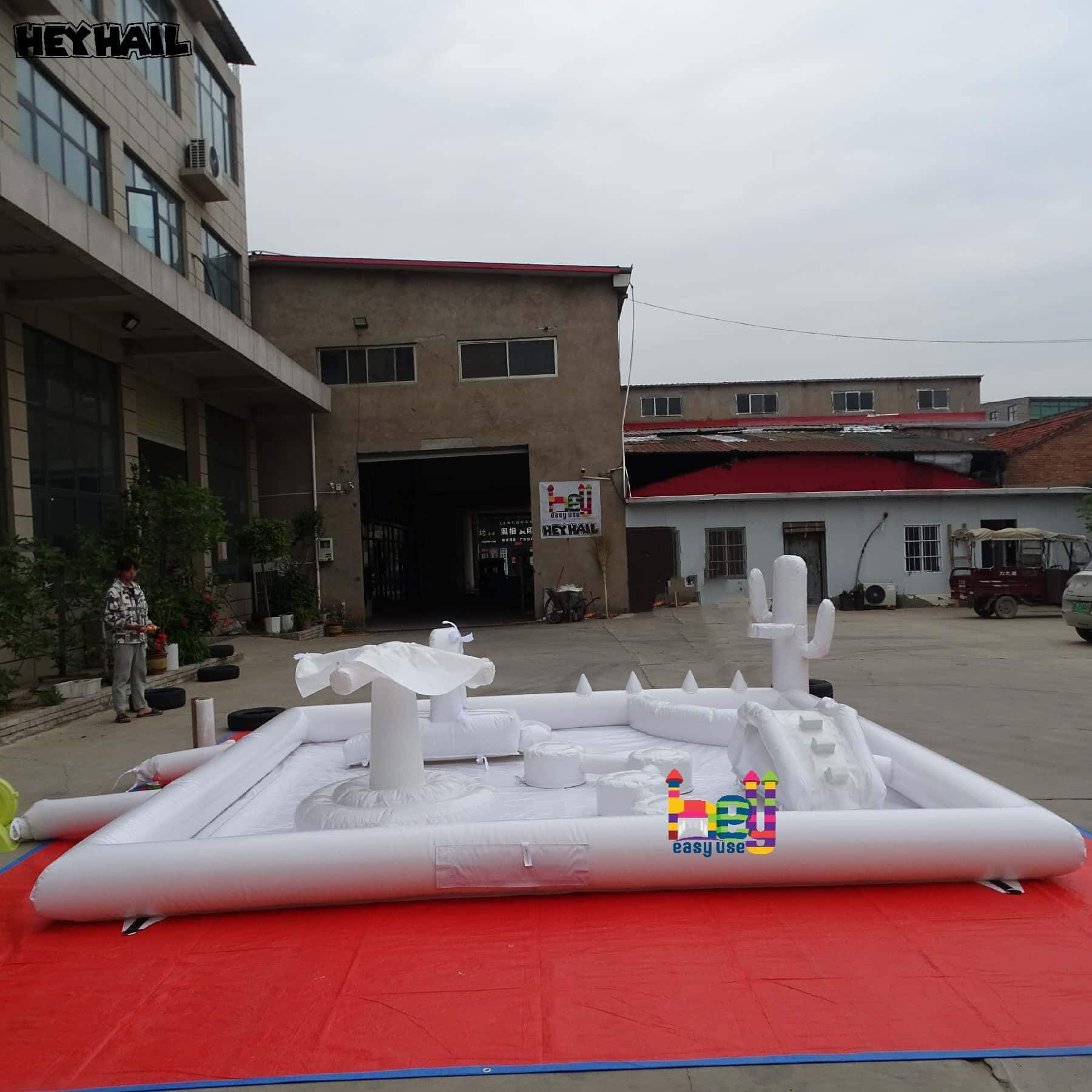 white inflatable play ground for party