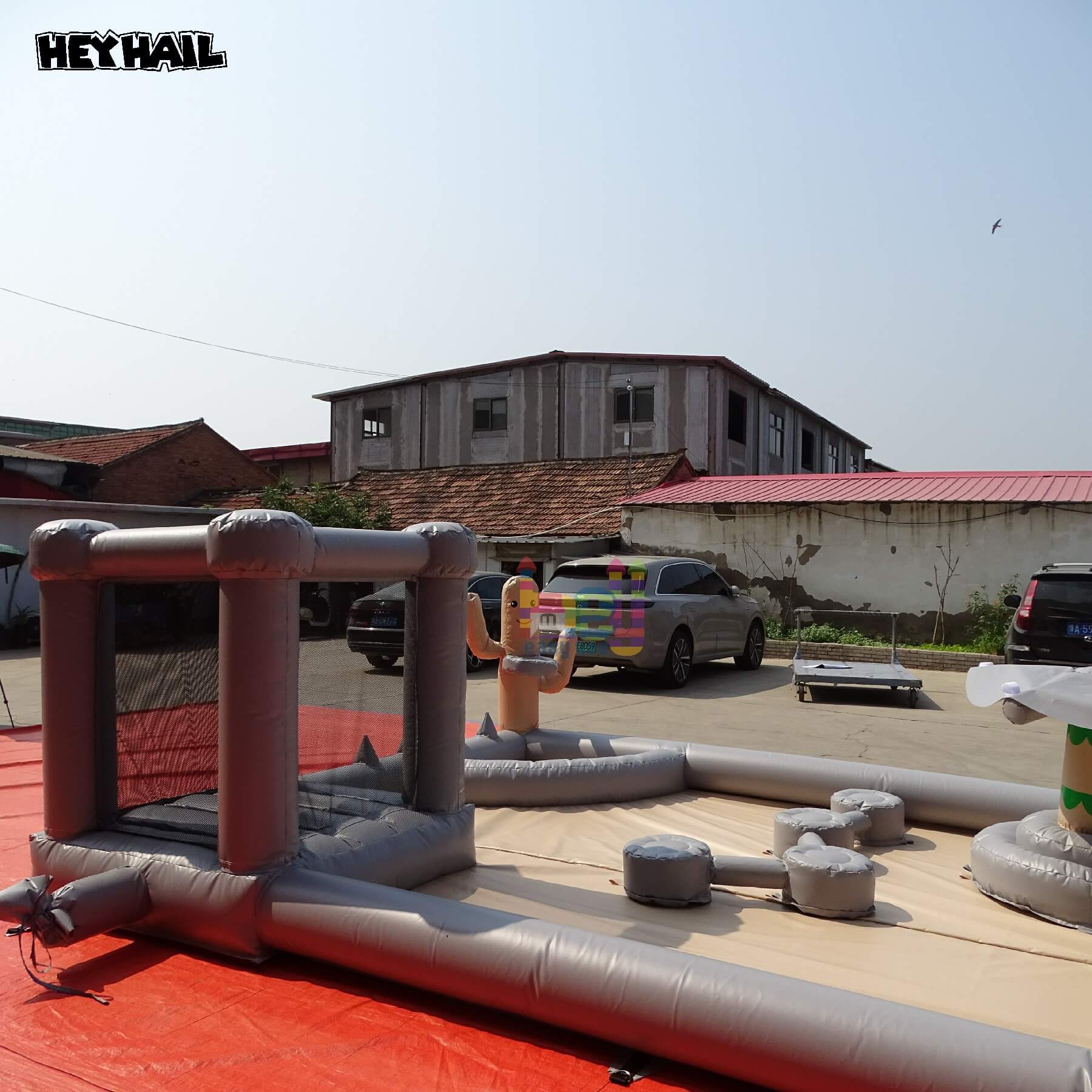 large inflatable children playground for birthday celebration