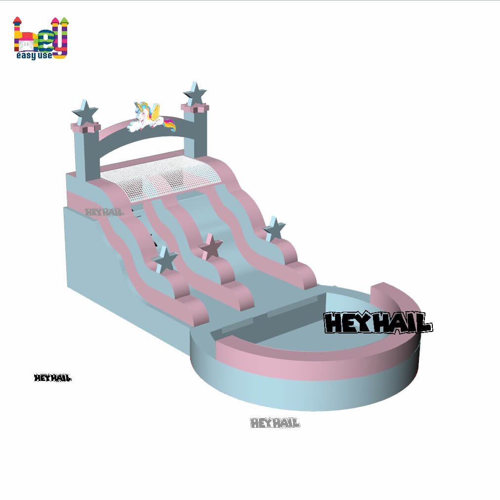 commercial mini water slide for sale for party