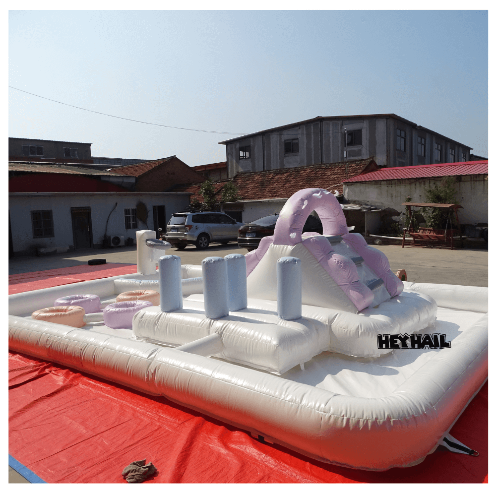 wet dry children inflatable playground for parties