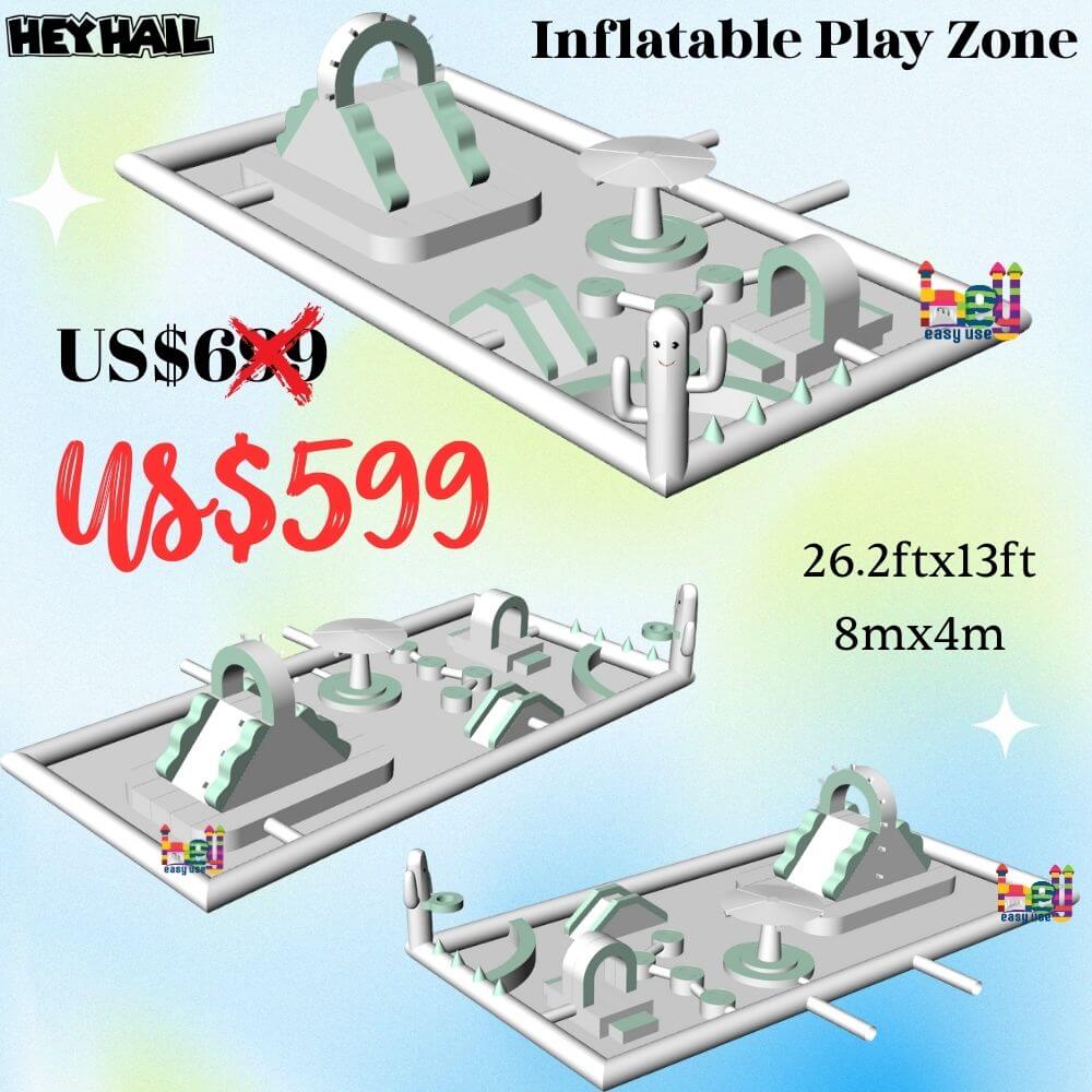 commercial spacious inflatable park playground for sale