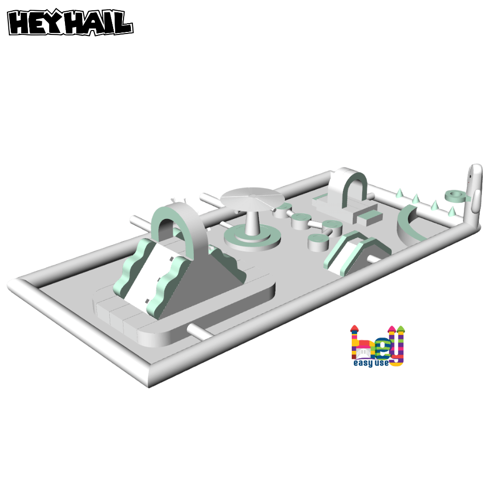 commercial spacious inflatable park playground for sale