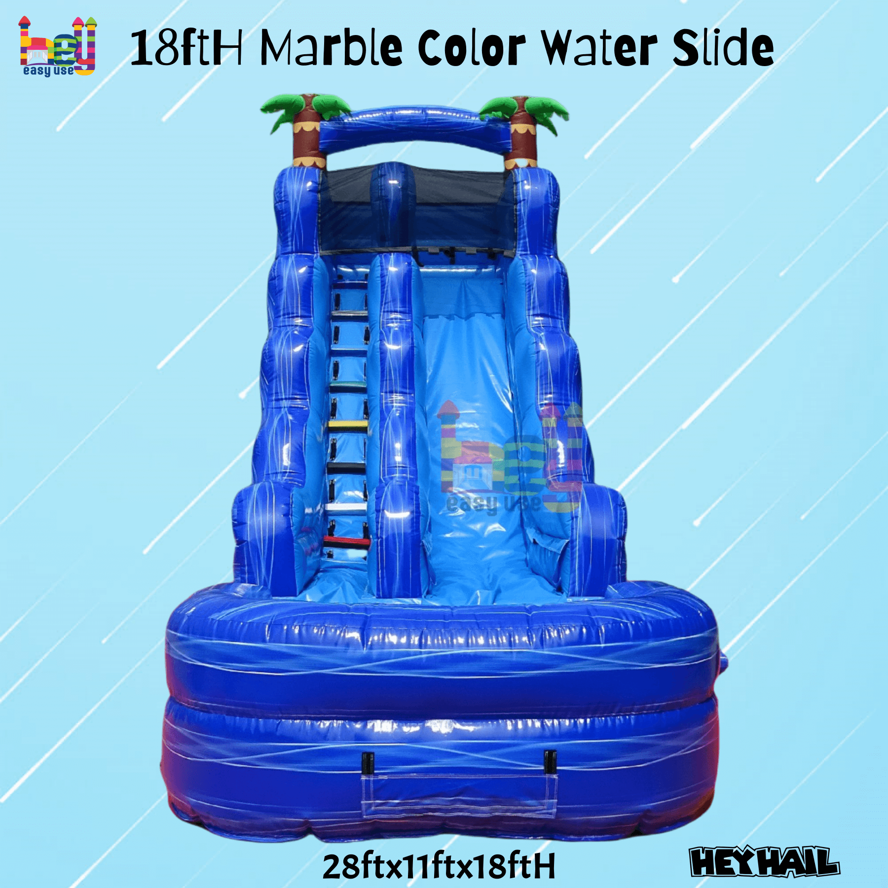 colorful water slide inflatable toys accessories