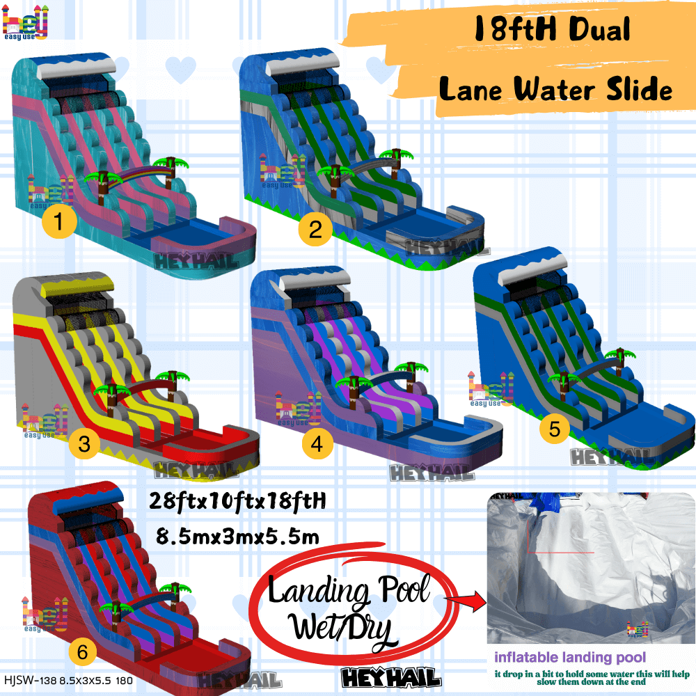 dual lane giant water slide for adults for sale