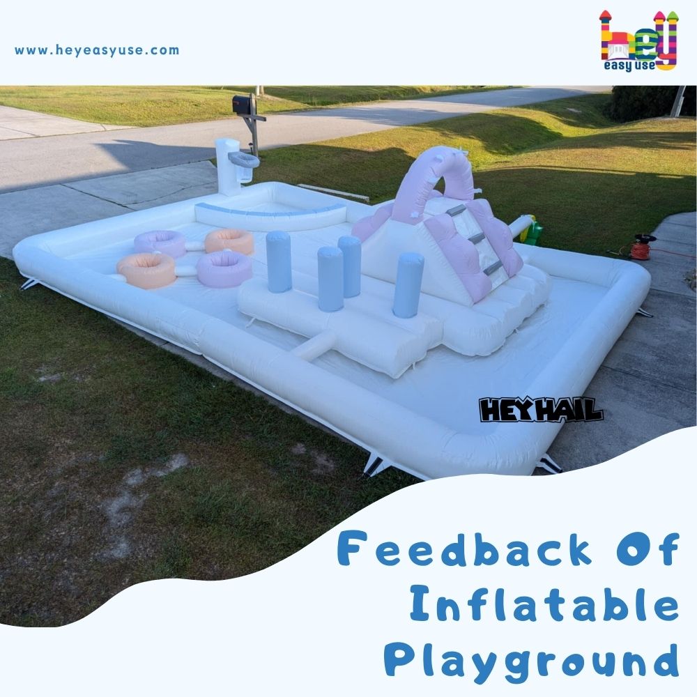 wet dry children inflatable playground for parties