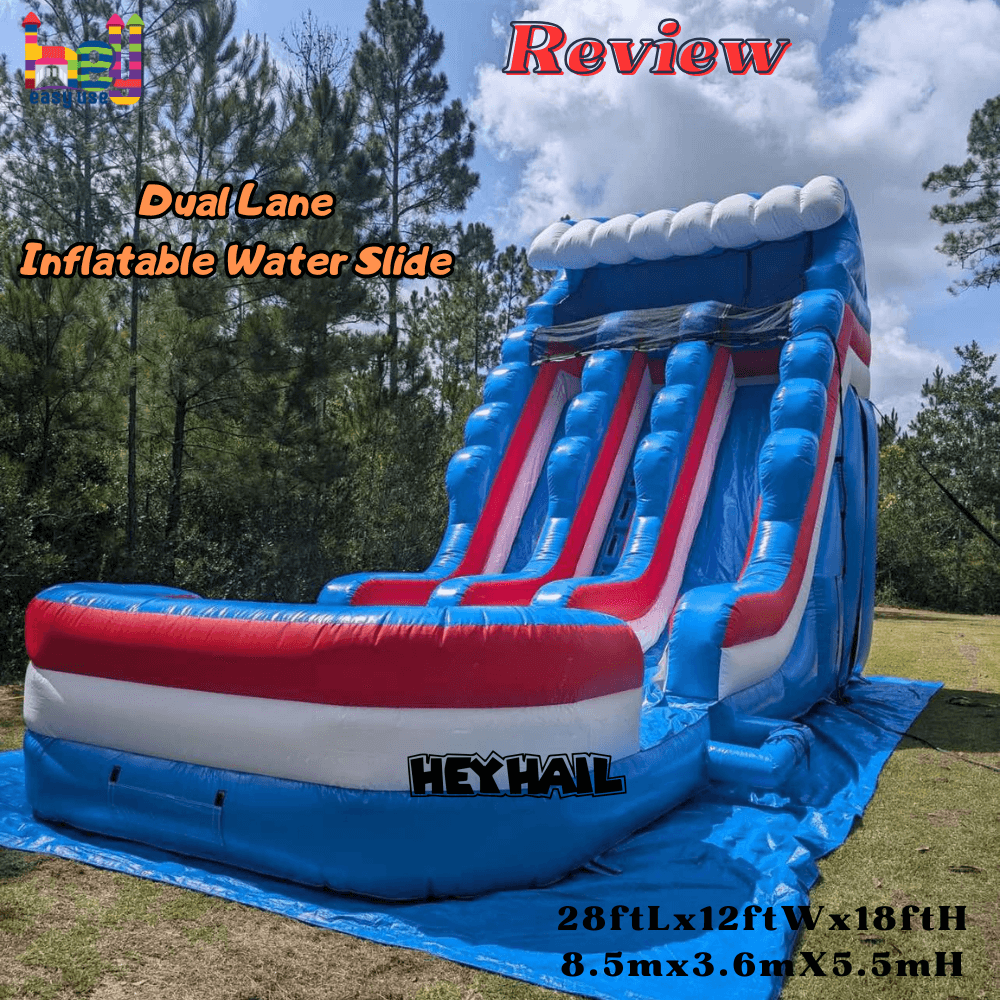 dual lanes big water slide