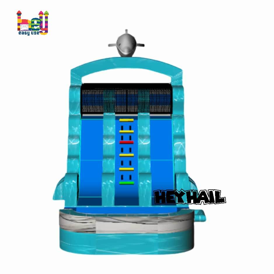 double lanes slip and slide inflatable